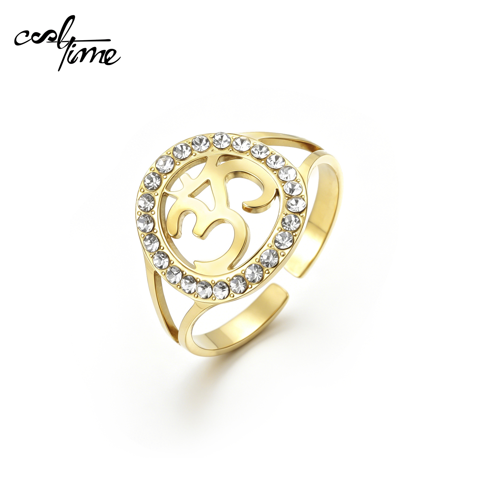 Pilates Yoga Circle - CoolTime Om Symbol Women Ring Adjustable