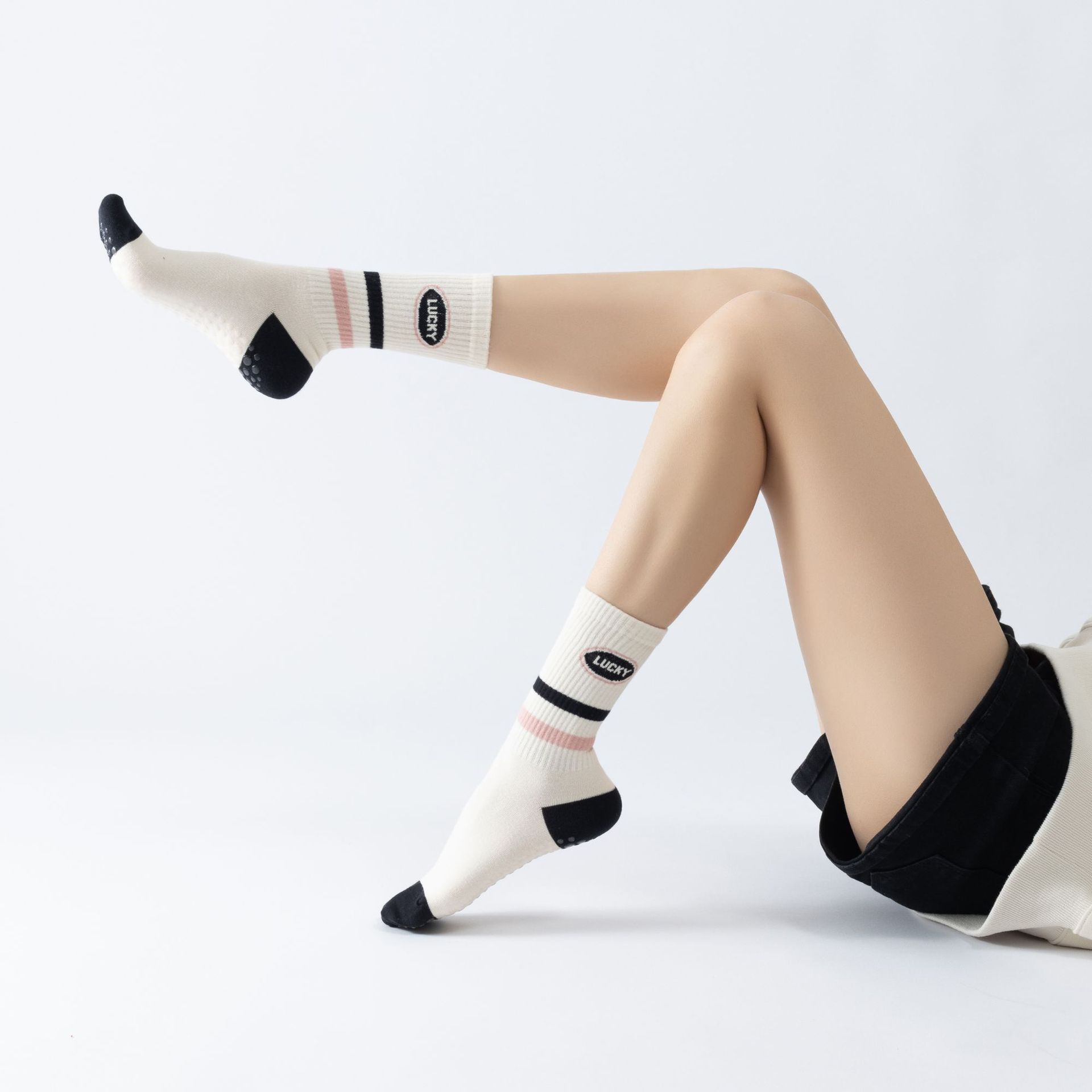 Stripes yoga aerobics socks Wo - Pilates Yoga Zumba recension och pris