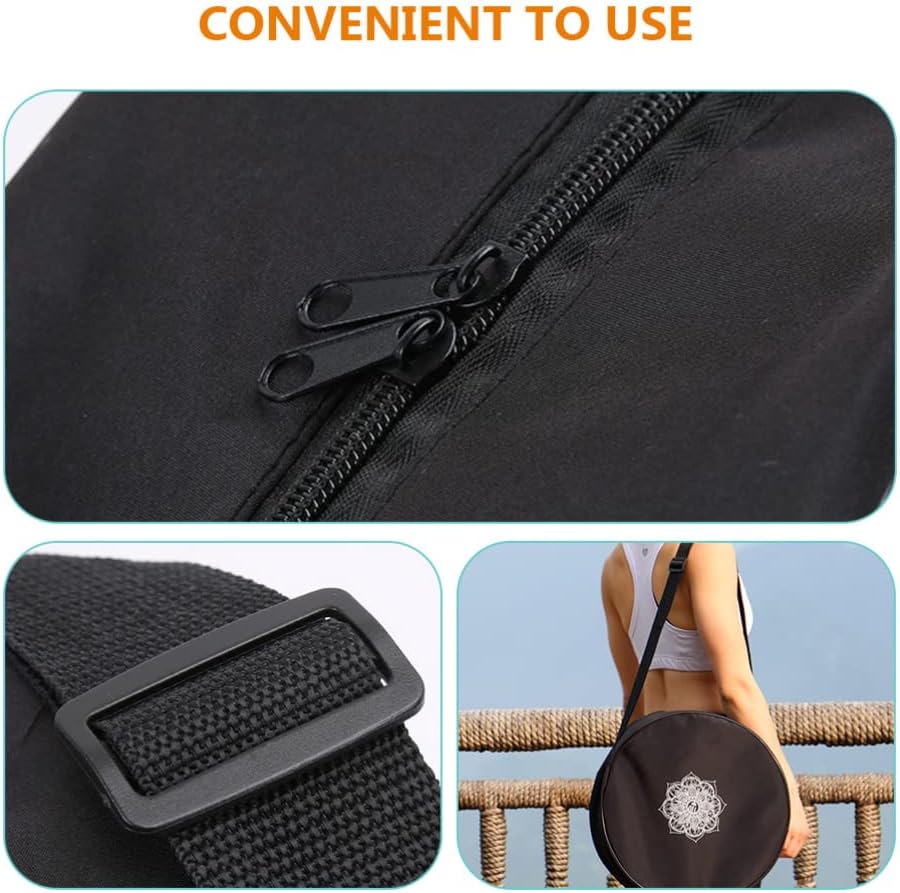 Yoga Wheel Bag Nylon Black Man - Pilates Yoga Circle recension och pris