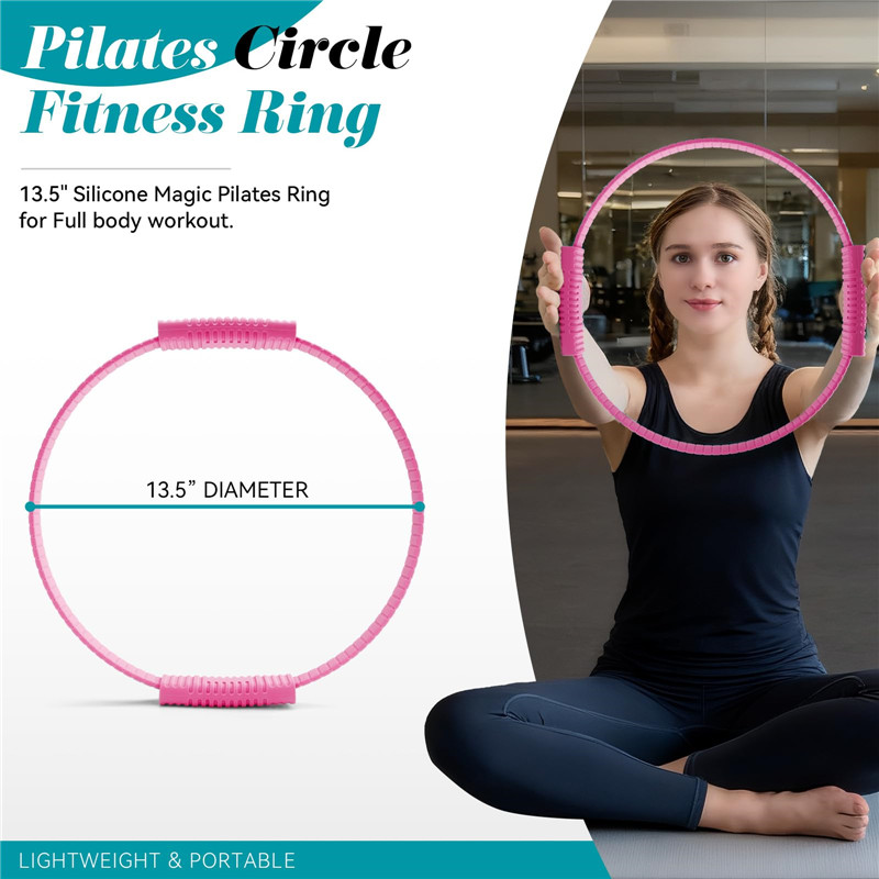 Eco-Friendly Double Handle Sil - Pilates Yoga Circle recension och pris