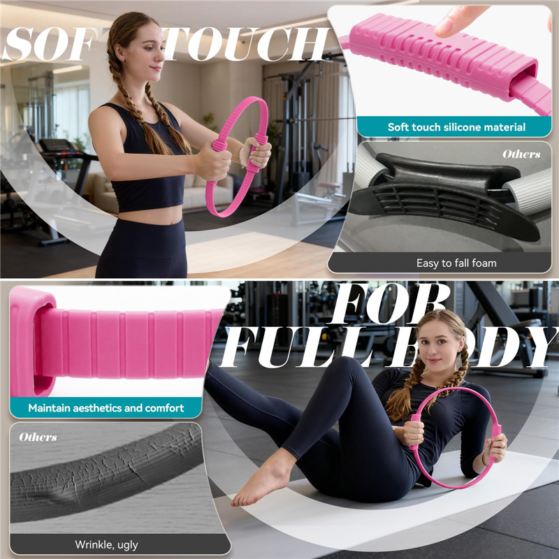 Eco-Friendly Double Handle Sil - Pilates Yoga Circle recension och pris