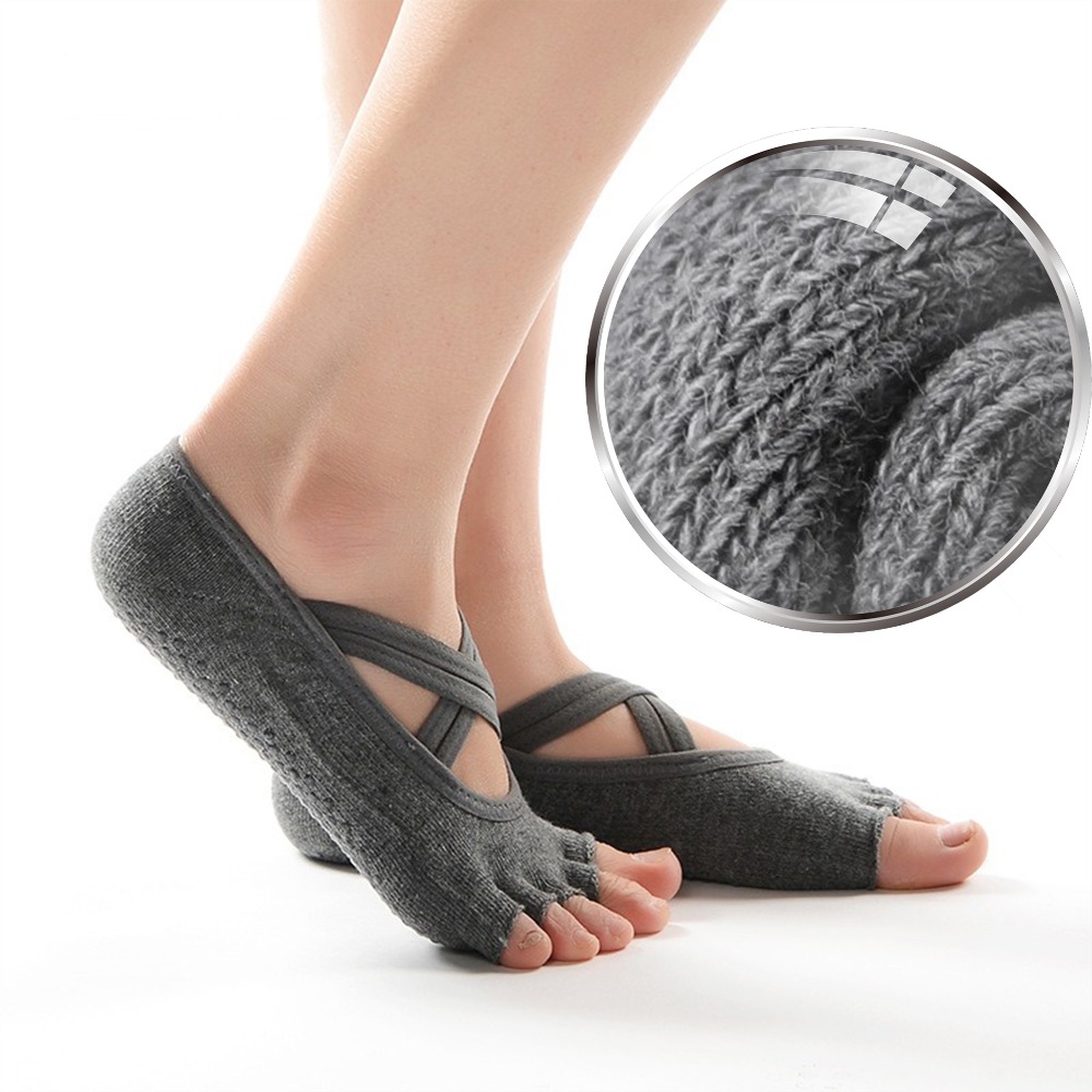 Women's Five Toe Yoga Socks wi - Pilate Yoga Workout recension och pris